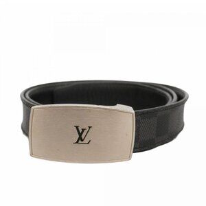 Louis Vuitton Belt Damier Graphite Ceinture LV Cut Black Gray